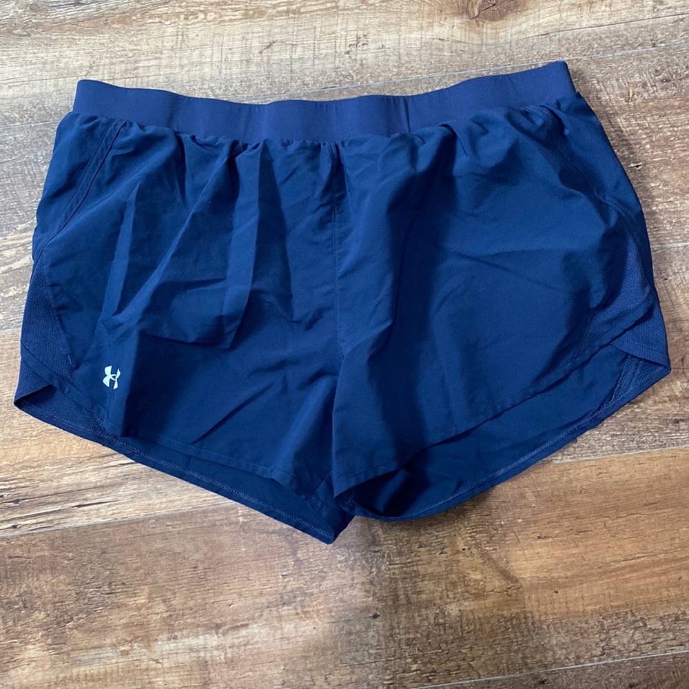 UA navy shorts